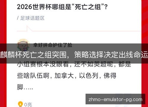 麒麟杯死亡之组突围,策略选择决定出线命运 麒麟杯死亡之组突围,策略选择决定出线命运